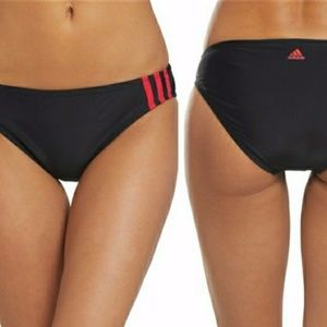 NWOT Adidas Side Stripe Hipster Bikini Bottom